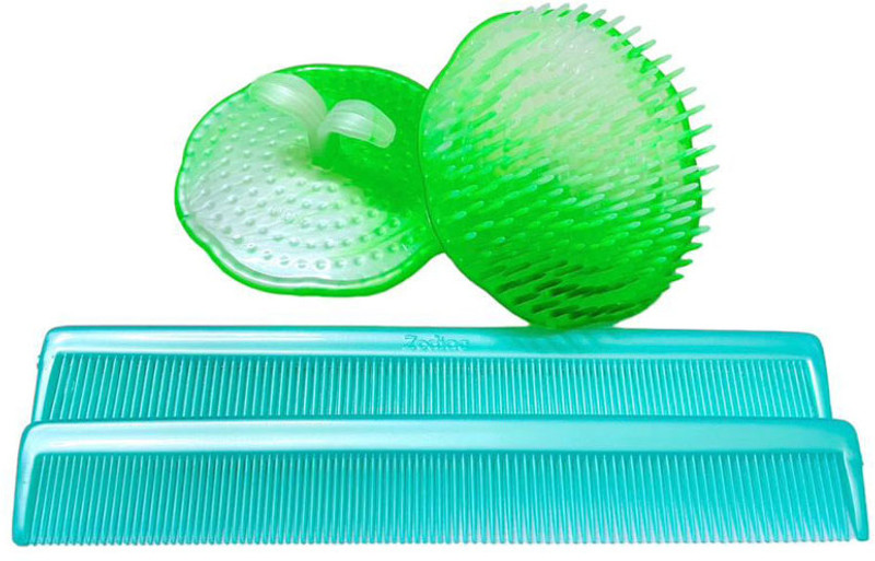 SHD COLLECTIONS Hair Comb Brush set of 2 and Small Comb set of 2
