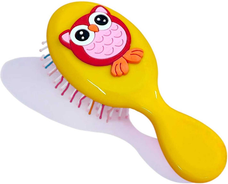 AMYCAUR Cute Kids Hair Brush With Soft Bristles Cartoon Design Gentle Detangling