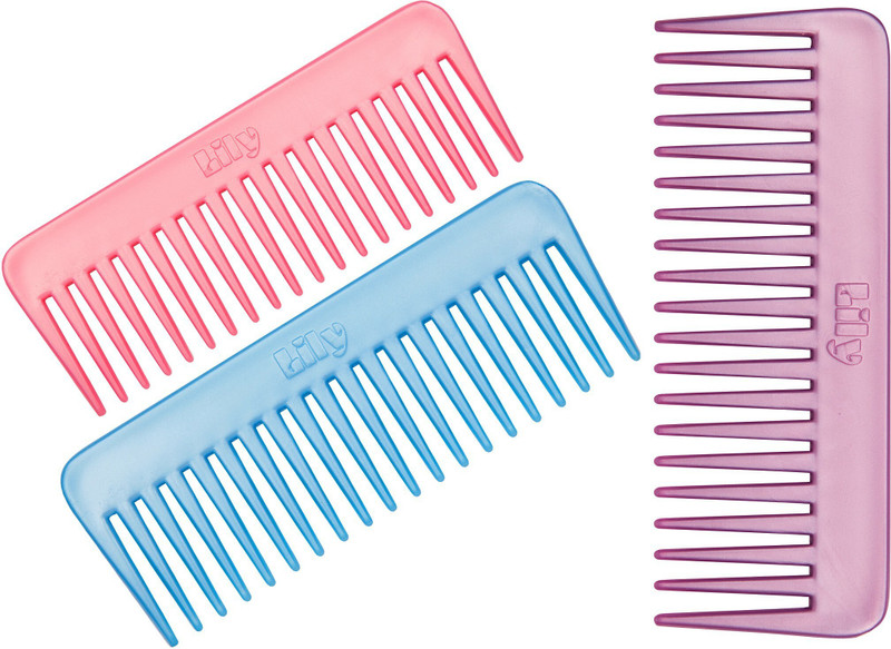 LILY Wide Teeth Shampoo Combs for Women,