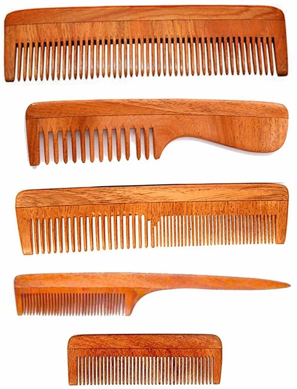 Sapna sales Wooden Neem Hair comb