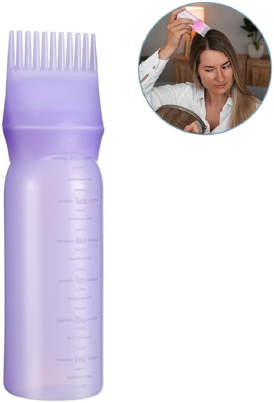 avnish Hair oil applicator bottle with comb root hair oil & dye for scalp Shampoo 200ml