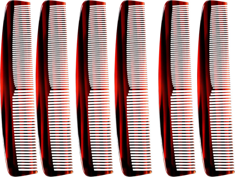 SY Enterprises Brown Hair Combs for Men & Women | Colorful Coarse & Fine Dressing Comb Set