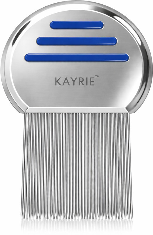 KAYRIE Stainless Steel Lice & Nit Comb | High Density| Gentle on Scalp | Removes Lice