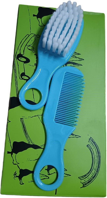 Vadhavan Premium Baby Hair Brush and Comb Set for Newborns and Toddlers with Soft Bristle
