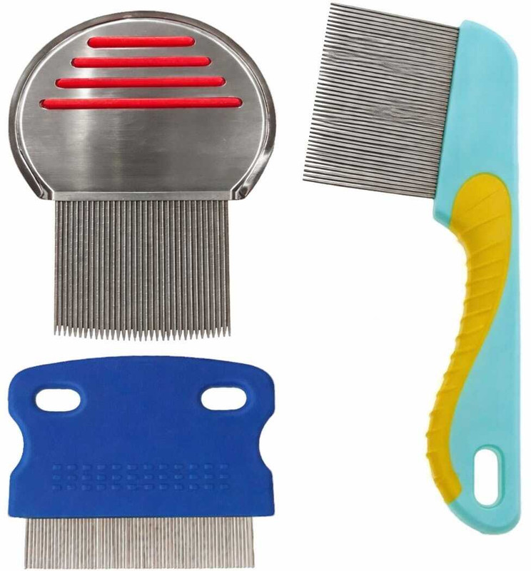 Koccido 3 Type Lice Comb For Women And Kids Stainless Steel Nit Lice Egg Removal Comb