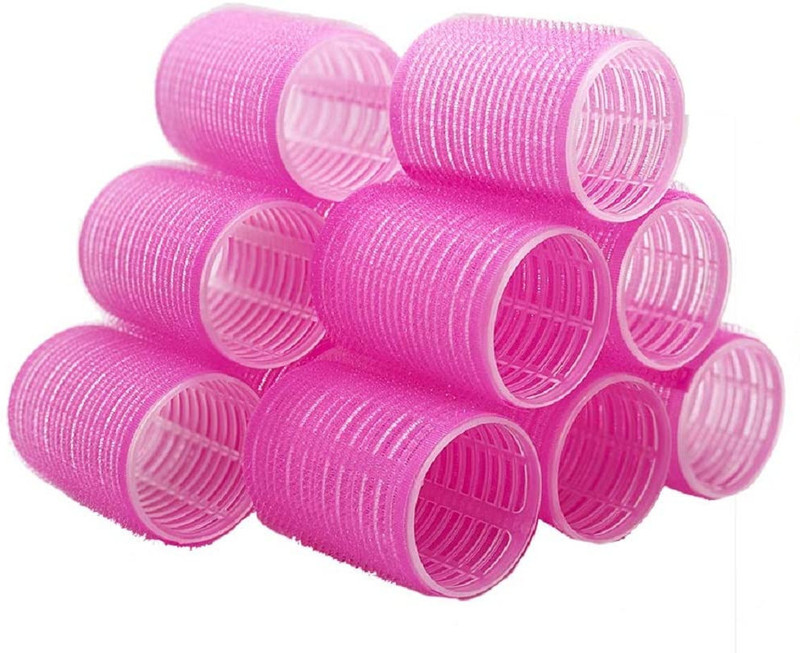 DEZIINE 6 PCS Hair \Rollers For Hair Curling | Self Grip Holding Rollers (4 X 6 CM)