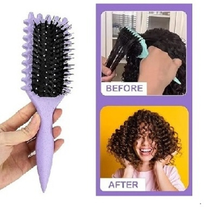 Shopfleet Curl Hair Bristle Styling Brush Detangler For Women Shaping & Defining Curls