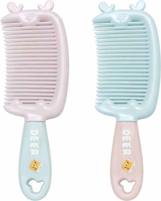 Sujavan Multicolor Printed Kids Hair Comb (Pack of 2)