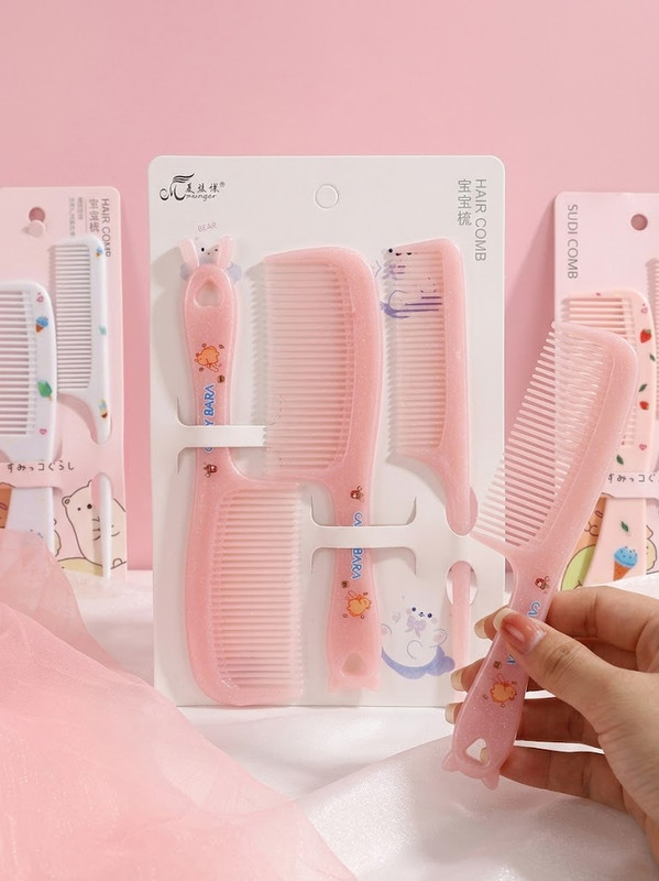 Kasa Cute High-Value Cartoon Comb For Little Girls Portable Comb Children's Hairbrush