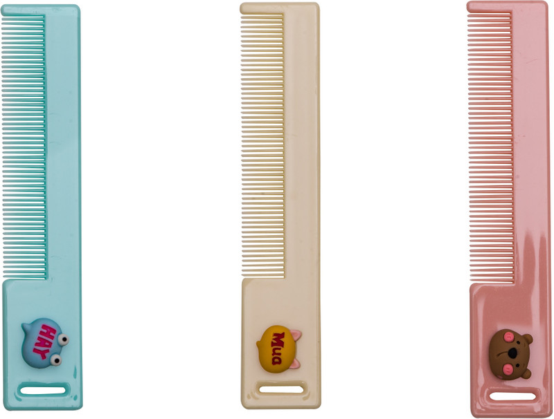 Adore Advanced Hello! 3D Character Kids Comb Set- Pack of 3 - Soft Edges