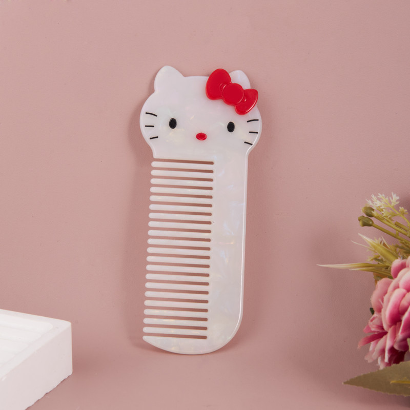 GC PREMIUM JEWELLERY Korean Style Hand-Made Professional Hello Kitty Hair Comb for Girls and Women