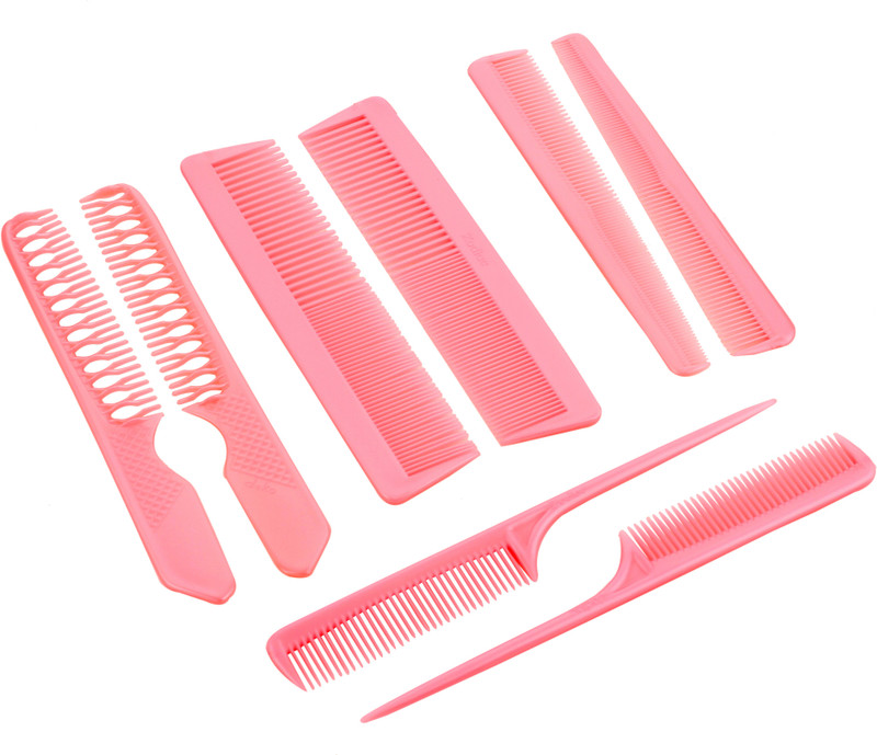 SKYZONE 8 Hair Comb Parlour Professional Plastic Hair Comb Set Heat Resistant