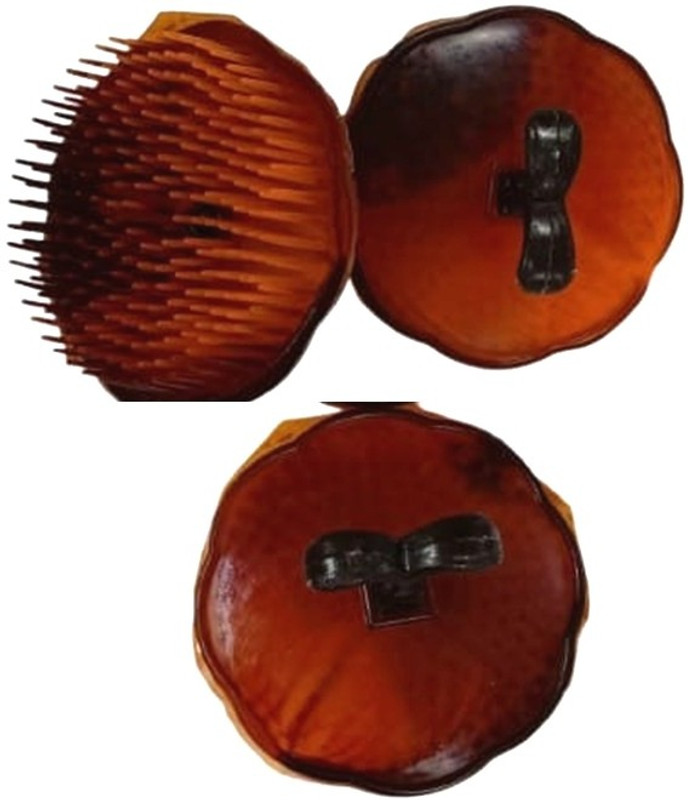 S Mark Round Circle Shampoo Massage Comb For Men ( PACK OF 3 )