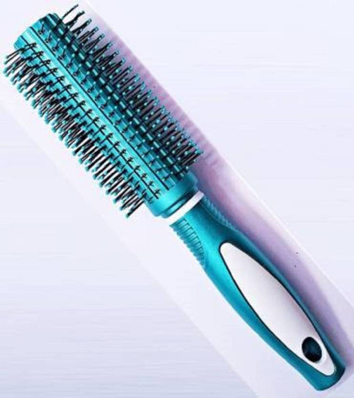 FOZZBY Havey plastic Round Rolling Curling Comb Hair Brush For Men And Women |pack of 1