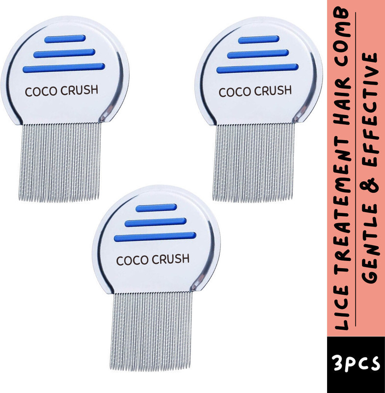 COCO CRUSH Lice Treatment Comb - Natural Solution for Head Lice Removal (Pack of 3)
