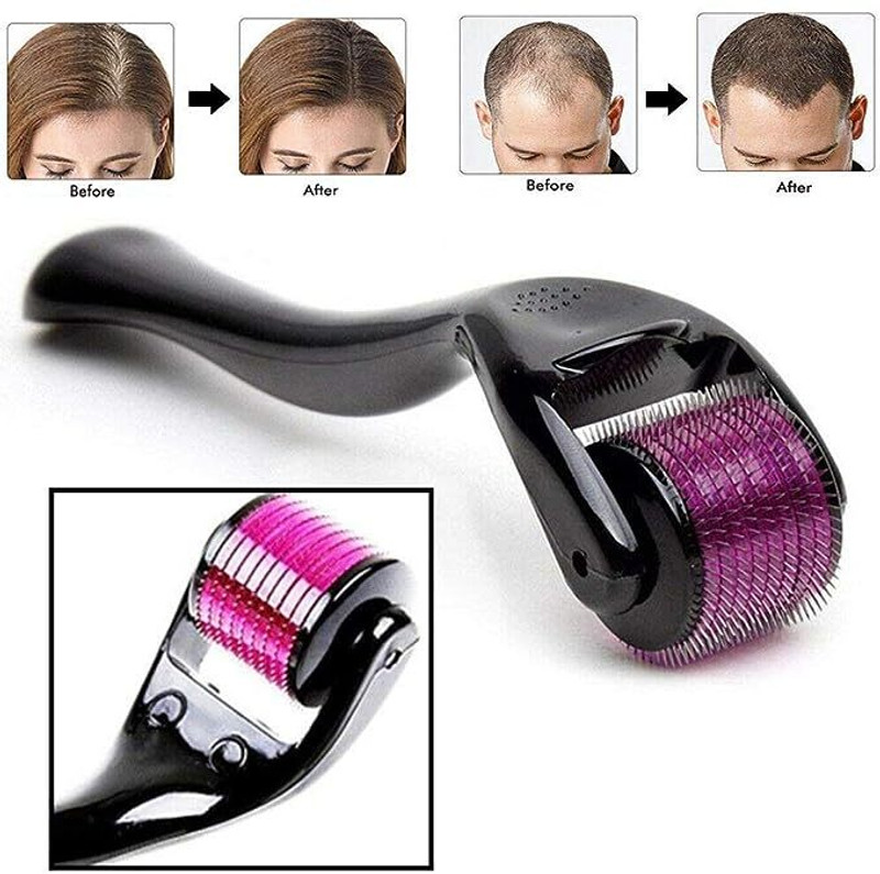 HSNAYIR Derma Roller 0.5mm for Beard Growth and Skin Care Roller for Men Hair Curler(Multicolor)