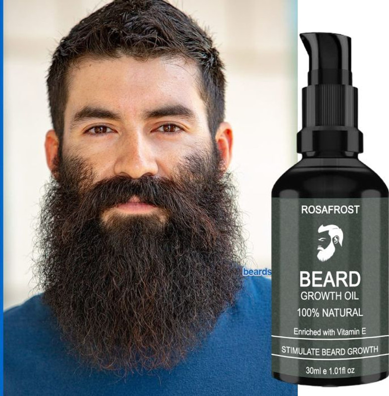 ROSAFROST Beard Oil In Serum and Beard Gummies Combo | Improves Beard Density & Nourishes Hair Oil(30 ml)