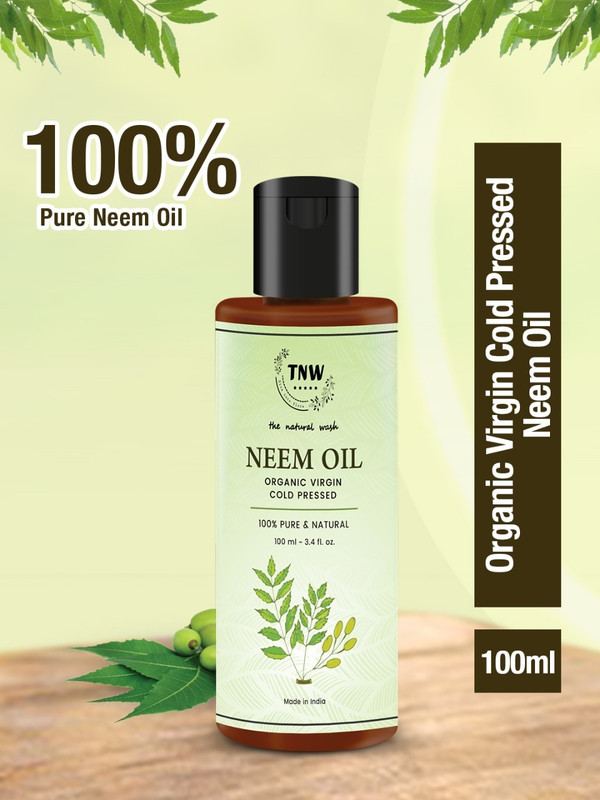 TNW - The Natural Wash Pure Neem Oil | For Hair & Skin- No Pimples & Fungal Infections Hair Oil(100 ml)
