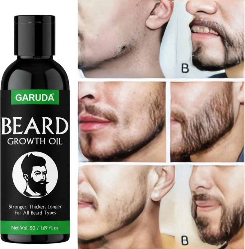 Garuda Men’s Beard Growth Oil 50ml – Advanced 11 Oil Blend for Beard Thickening Hair Oil(50 ml)