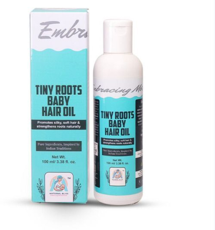 MATERNAL BLISS Tiny Roots Baby Hair Oil for Newborns Amla, Bhringraj & Desi Ghee Hair Oil(100 ml)