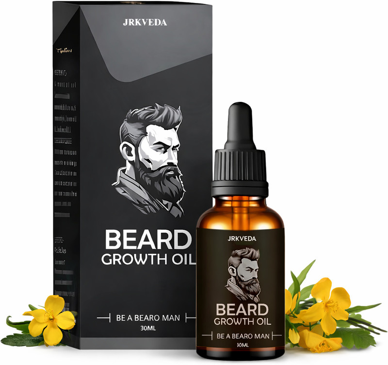 JRKVEDA Beard oil enriched with vitamins for healthy facial hair Hair Oil(30 ml)