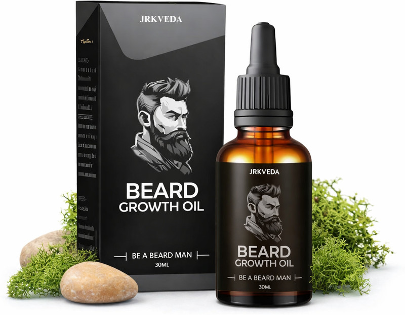 JRKVEDA Protect your beard from damage using natural beard oil Hair Oil(30 ml)