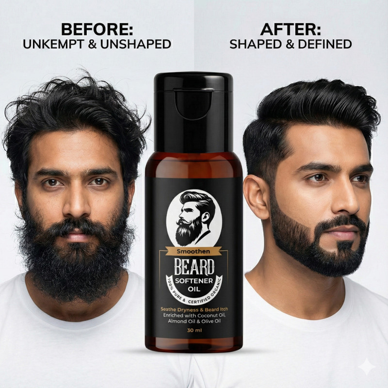 CHITAAKSH Men's Beard Softener Oil - Hydrates Skin & Promotes Healthy Growth (30ml) Hair Oil(30 ml)