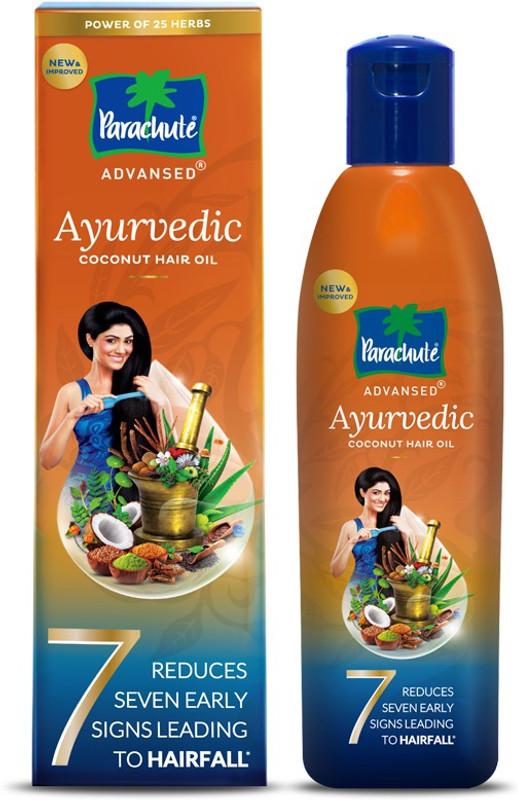 Parachute Advansed Ayurvedic Coconut Hair Oil with Neem & Bhringraj, Reduces Dandruff & Hair fall Hair Oil (400 ml)