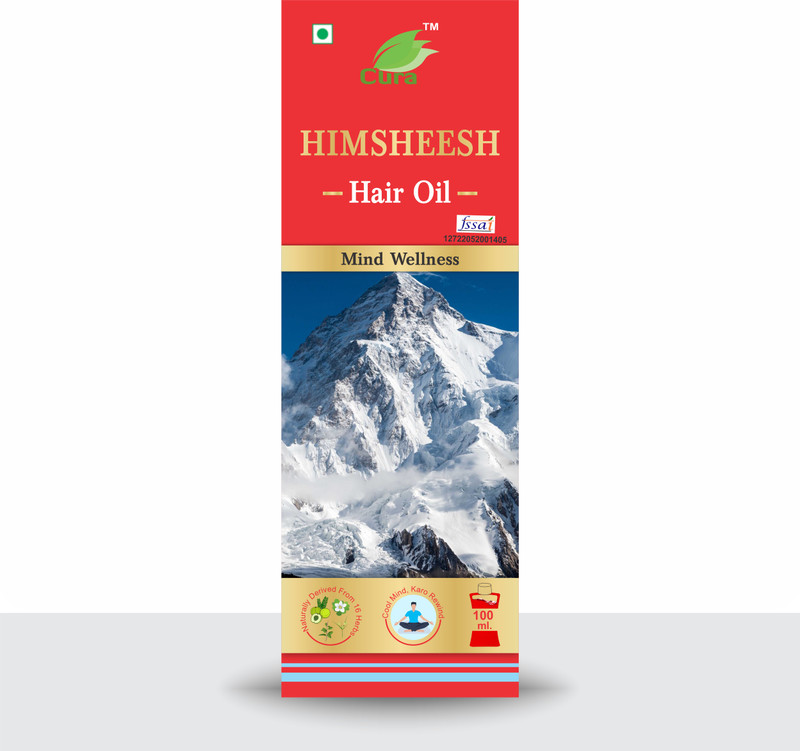 Cura HIMSHEESH OIL 200ML ( 100+100ML) | Hair massage Oil | Stress Relief Hair Oil(200 ml)