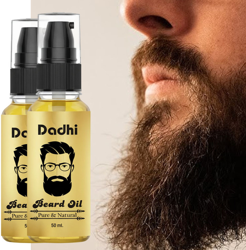 Dadhi Beard Oil 50ml Pack of 3 | 11 Oils for Thick Beard Hair Oil(50 ml)