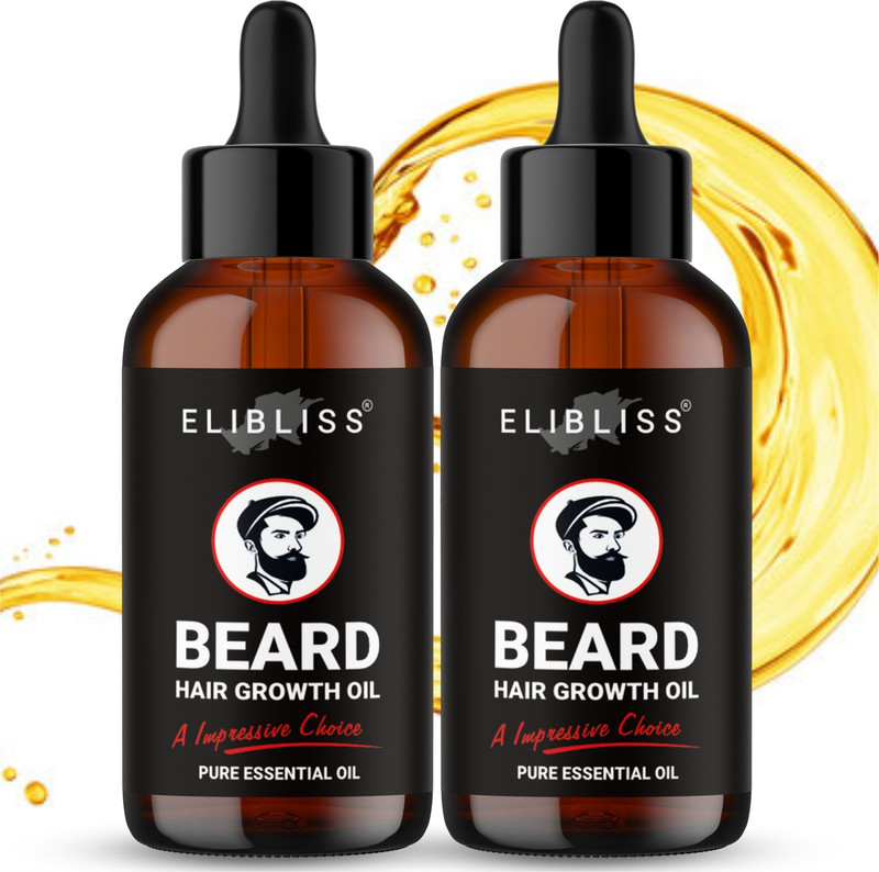 Udaun Beard Oil for Beard Hair Growth and Moustache for Men with ingredients Pack of 2 Hair Oil(60 ml)