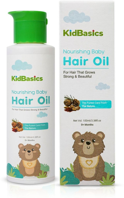 KIDBASICS Baby Hair Oil For Hair Growth Hair Oil(100 ml)