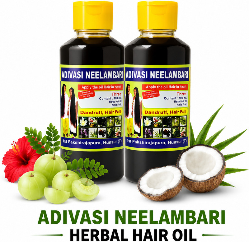 Adivasi Neelambari Hair fall & Hair Growth Hair Oil (500 ml) for man & woman Hair Oil(500 ml)