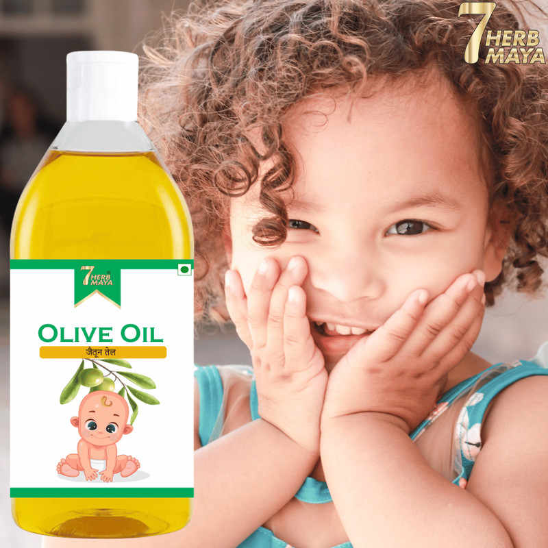 7Herbmaya Natural Baby Hair Oil with Olive Oil (Jaitoon Oil) | Nourishes & Hair Growth Hair Oil(200 ml)