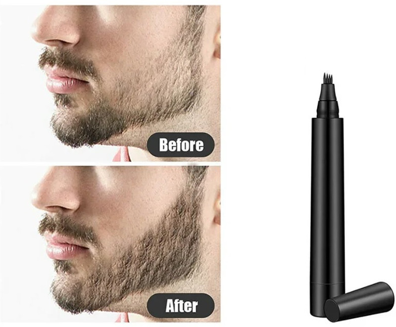 Emijun Beard Pencil Filler for Men Beard Filling Pen Hair Oil(2.5 g)