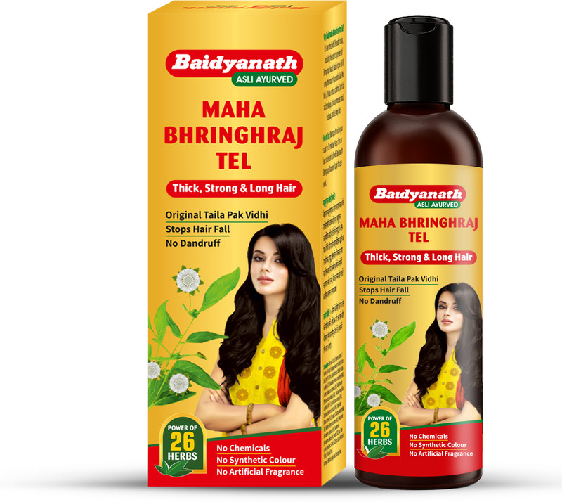 Baidyanath Mahabhringraj Tel - Bhringraj Ayurvedic Hair Oil(200 ml)