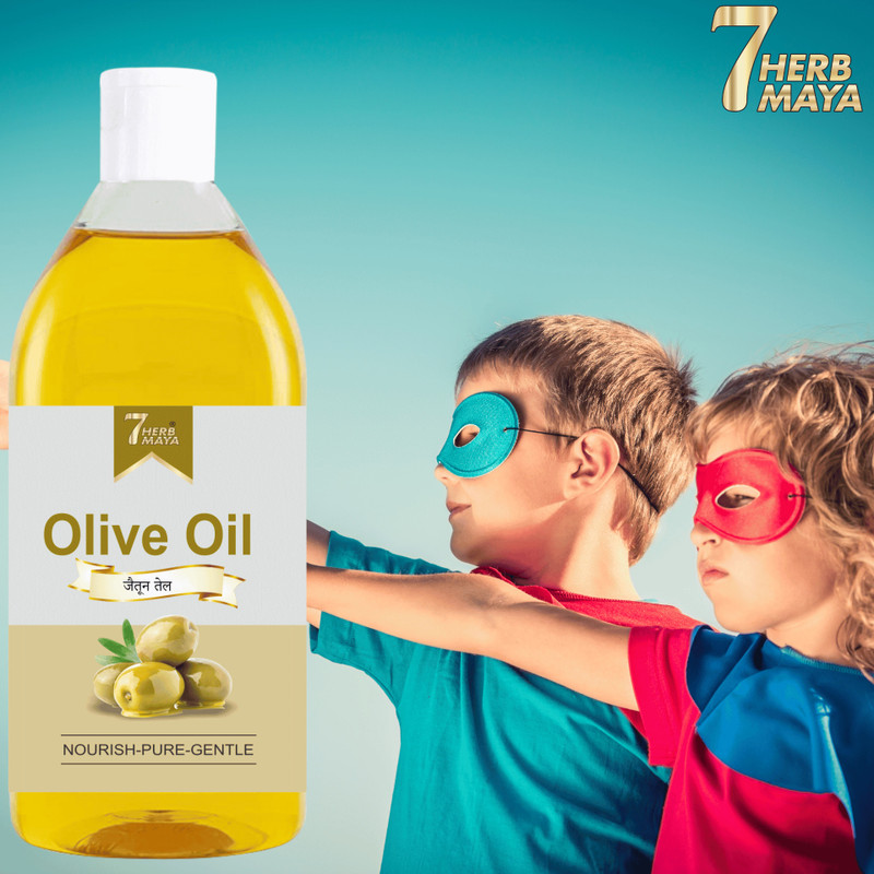 7Herbmaya Olive Junior Hair Oil For Reduce Hair Fall & Support Hair Growth Oil Jaitoon Hair Oil(200 ml)
