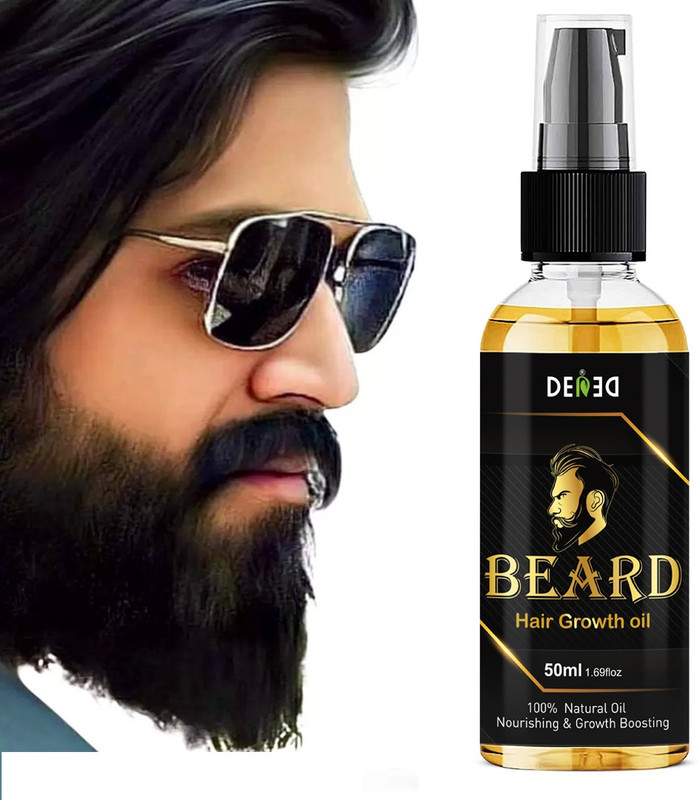 Dened 4 x Faster Beard Growth with 100% Natural Hair Oil(50 ml)