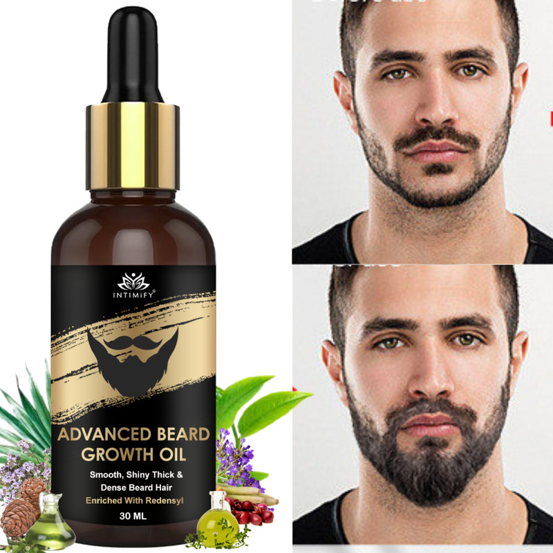 INTIMIFY Advanced Beard Growth Oil, Strengthen & Thicken Beard Hair Hair Oil(30 ml)