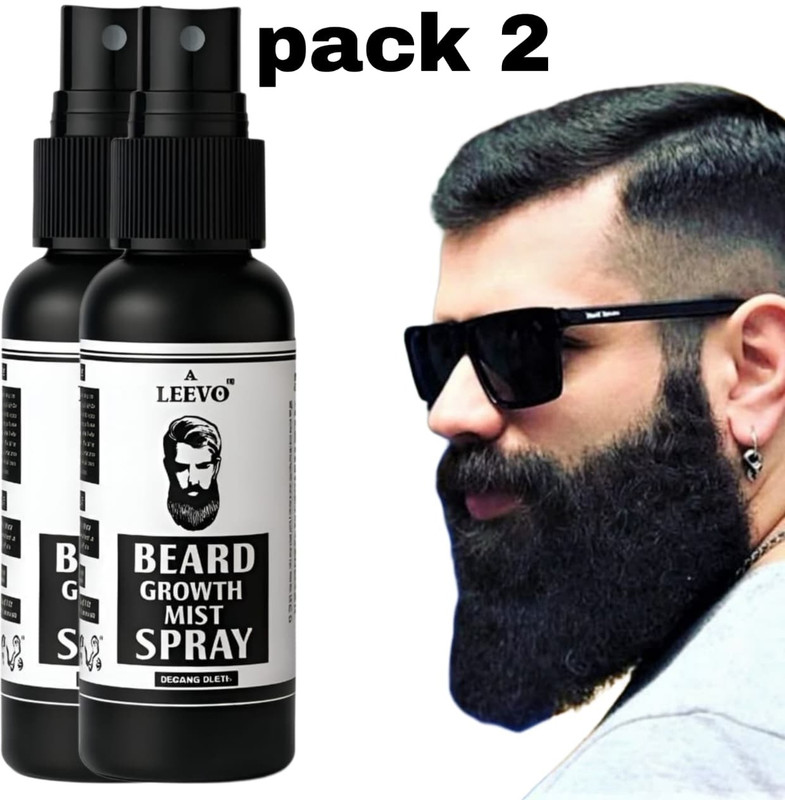 LEEVO Non-Greasy Beard Softener & Growth Support Hair Oil(60 ml)