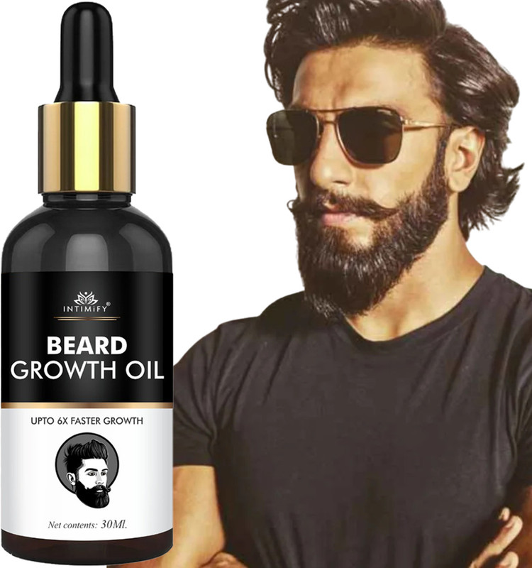 INTIMIFY Beard Growth Oil For curly, smooth, patchy, grey hair to black & fast growth Hair Oil(30 ml)