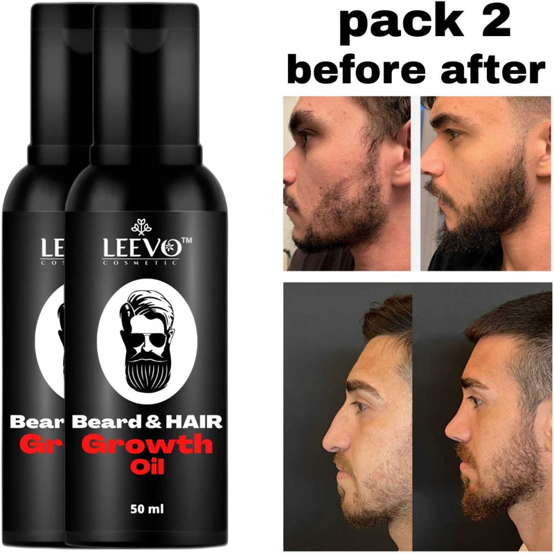 LEEVO Premium Beard Oil for Beard Styling, Softness & Healthy Growth Hair Oil(100 ml)