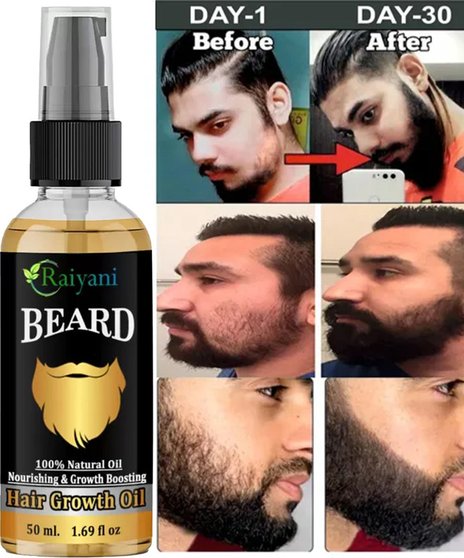 Raiyani Red Onion Beard growth oil for Specially Men beard look Face in great beard Hair Oil(50 ml)