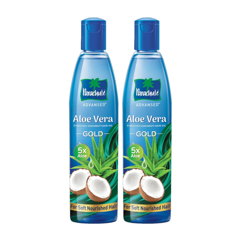 Parachute Advansed Aloe Vera Coconut Hair Oil GOLD, 5X Aloe Vera, Makes hair Sooperr soft Hair Oil(800 ml)