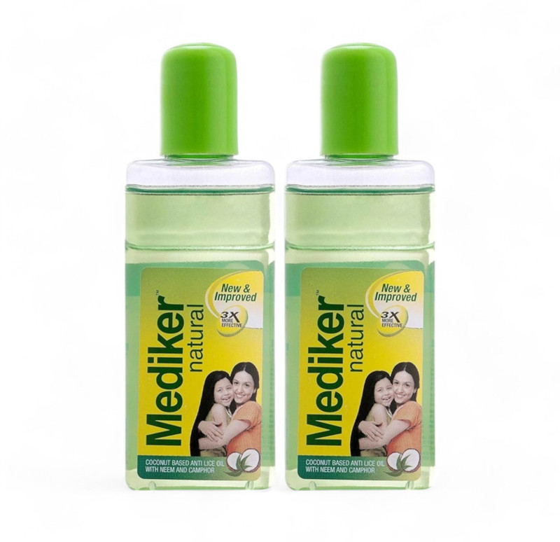 MEDIKER Natural Anti Lice Treatment Hair Oil - Pack Of 2 (50ml) Hair Oil(100 ml)