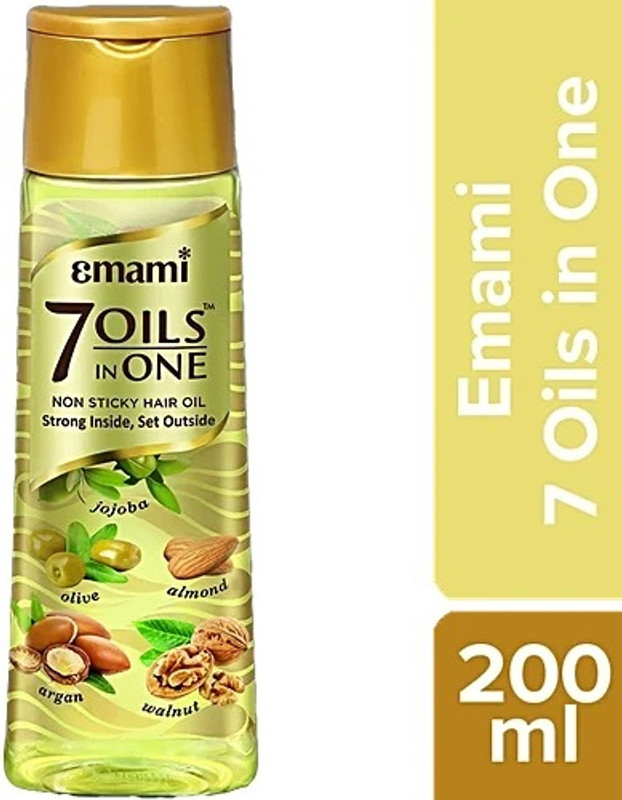 EMAMI 7 Oils In One For Dry & Damaged Hair For Deep Nourishment Hair Oil(200 ml)