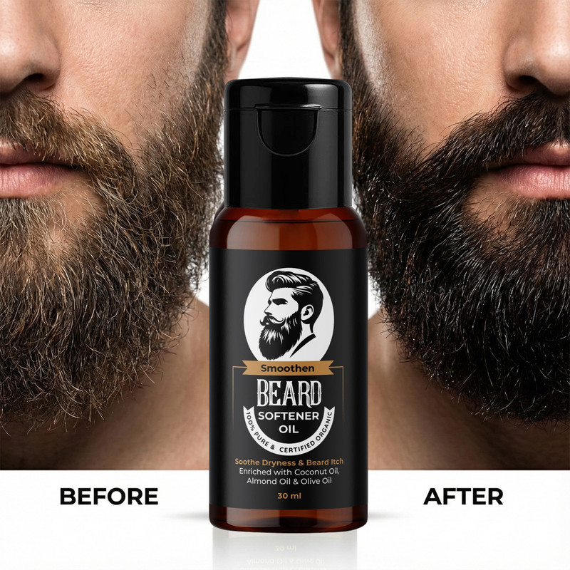 CHITAAKSH Daily Use Beard Softener Oil - Keep Beard Fresh & Manageable All Day (30ml) Hair Oil(30 ml)