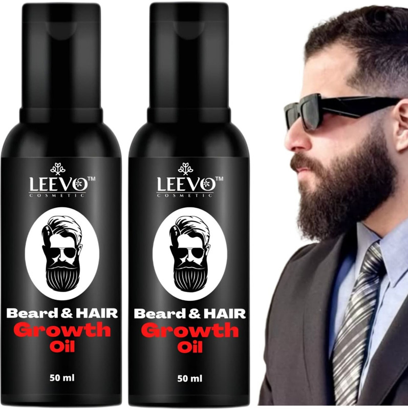 LEEVO beard oil 60 ml for men f Hair Oil(60 ml)