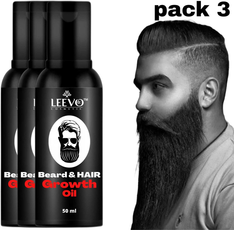 LEEVO Herbal Beard Oil for Complete Beard Care and Maintenance Hair Oil(150 ml)
