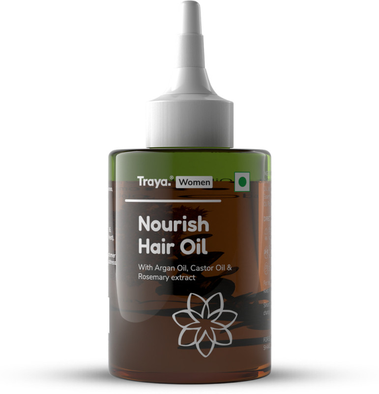 Traya Nourish Hair Oil | For Moisture & Nourishment | With Rosemary & Argan Oil Hair Oil(100 ml)